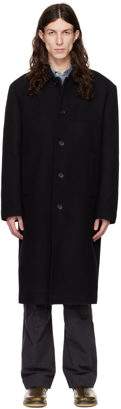 Filippa K: Black Berlin Coat | SSENSE UK