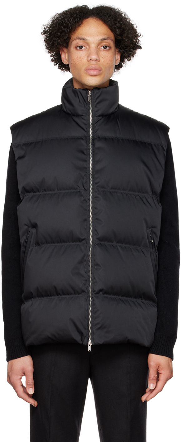 Black Osaka Puffer Down Vest