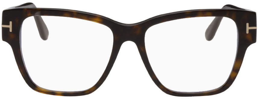 TOM FORD Brown Square Glasses