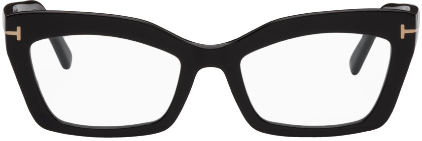 TOM FORD: Black Cat-Eye Glasses | SSENSE