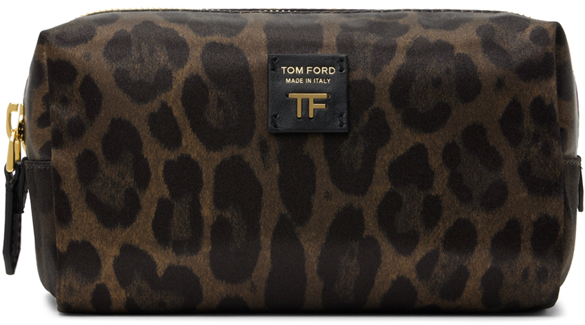 TOM FORD Brown Nylon Pouch