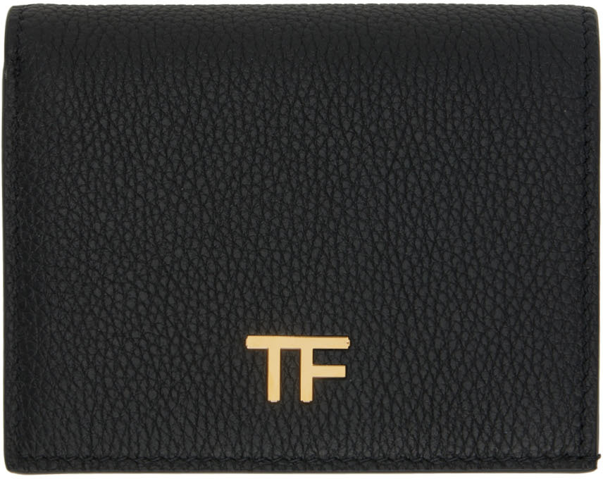 TOM FORD Black Mini Leather Wallet
