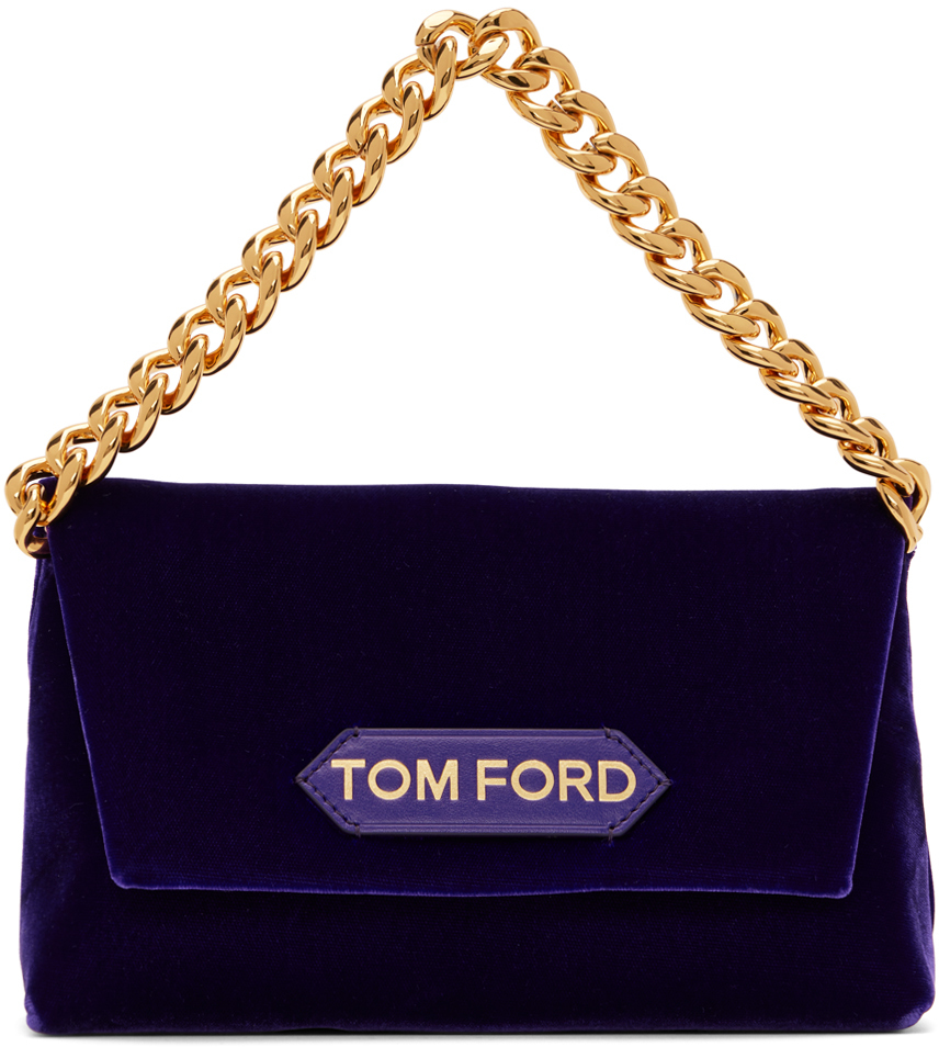 TOM FORD Purple Mini Chain Bag