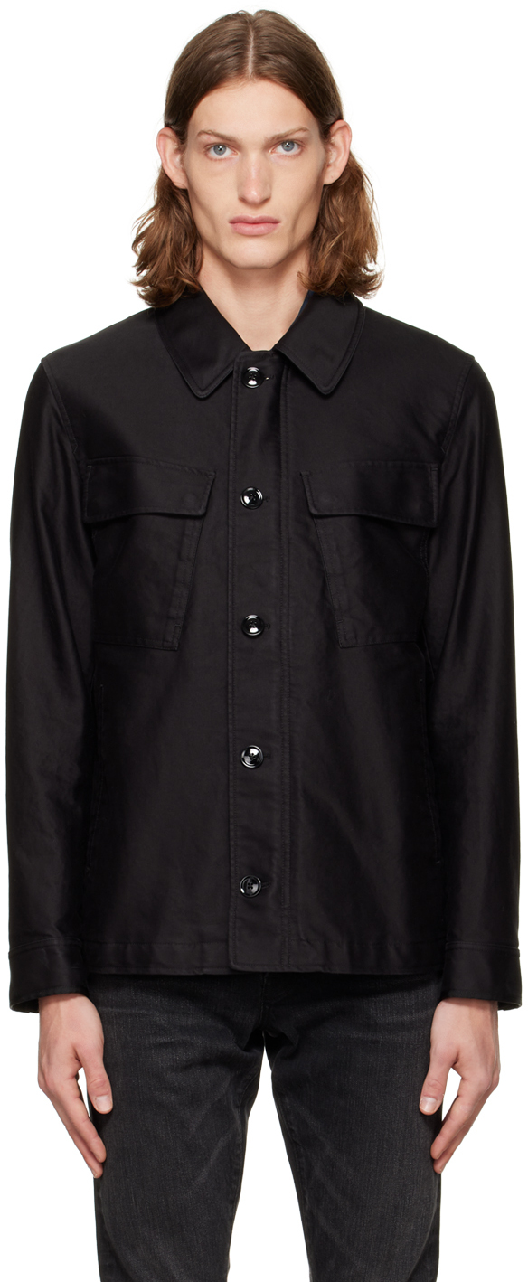 Black Zip Jacket by TOM FORD on Sale