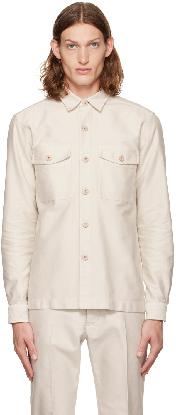 TOM FORD: Off-White Buttoned Shirt | SSENSE