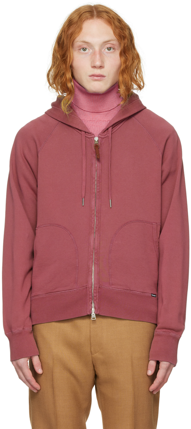 Burgundy Garment-Dyed Hoodie