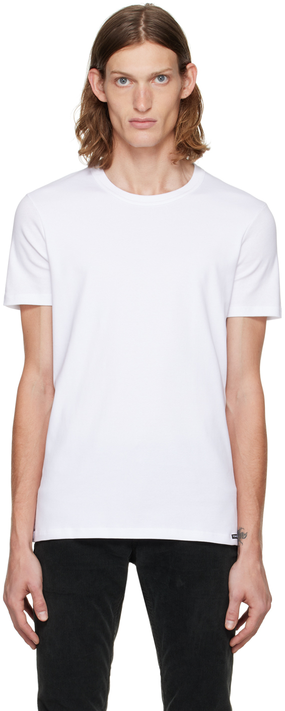 TOM FORD: White Crewneck T-Shirt | SSENSE Canada