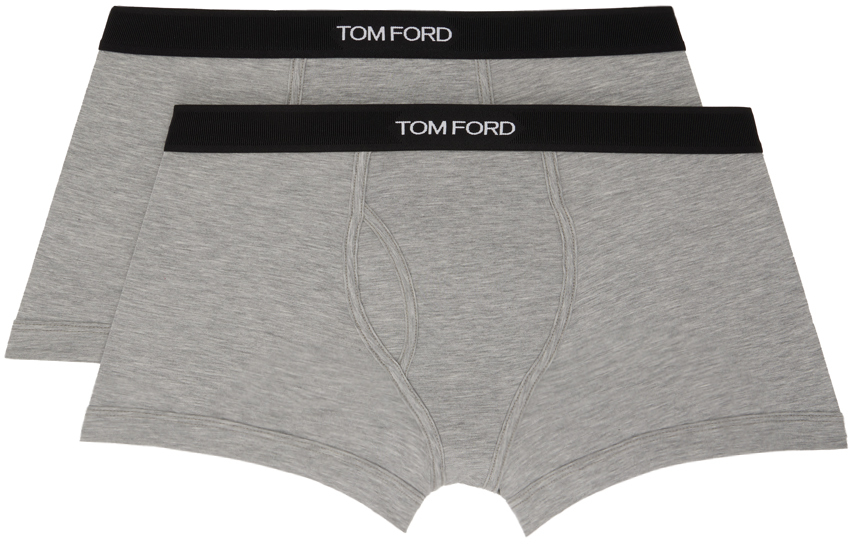 TOM FORD Two-Pack Gray Boxer Briefs