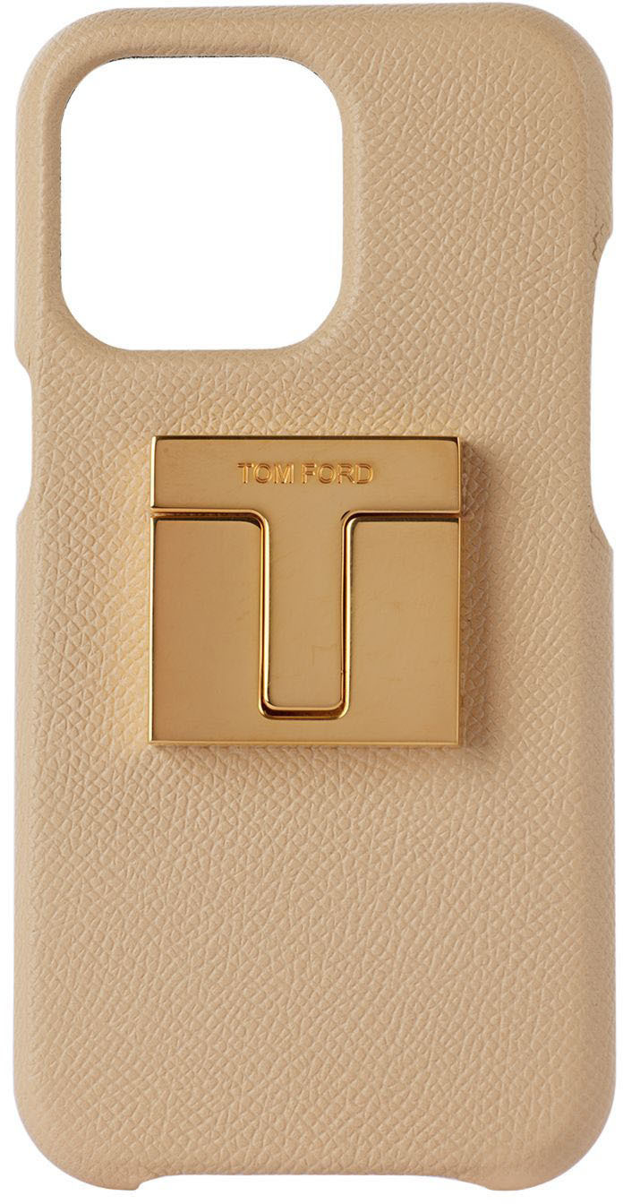 Beige iPhone 13 Pro Case by TOM FORD | SSENSE UK