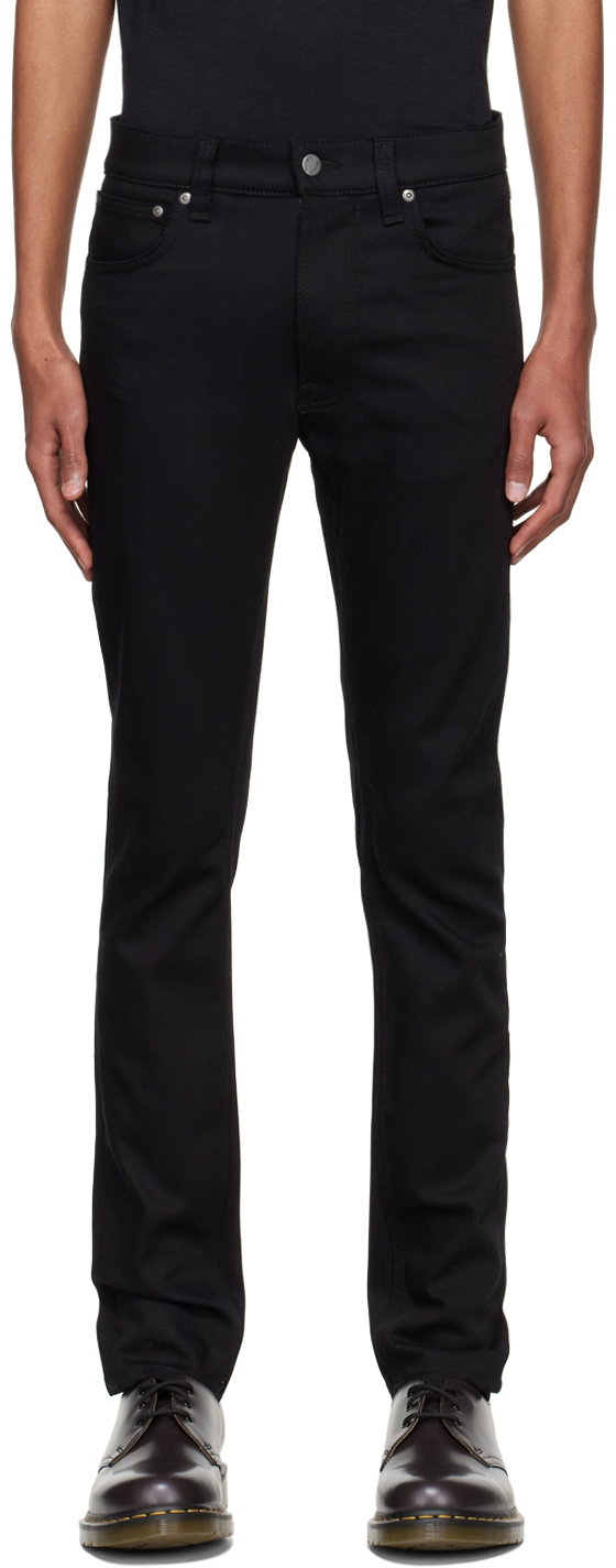 Black Lean Dean Slim Tapered Jeans