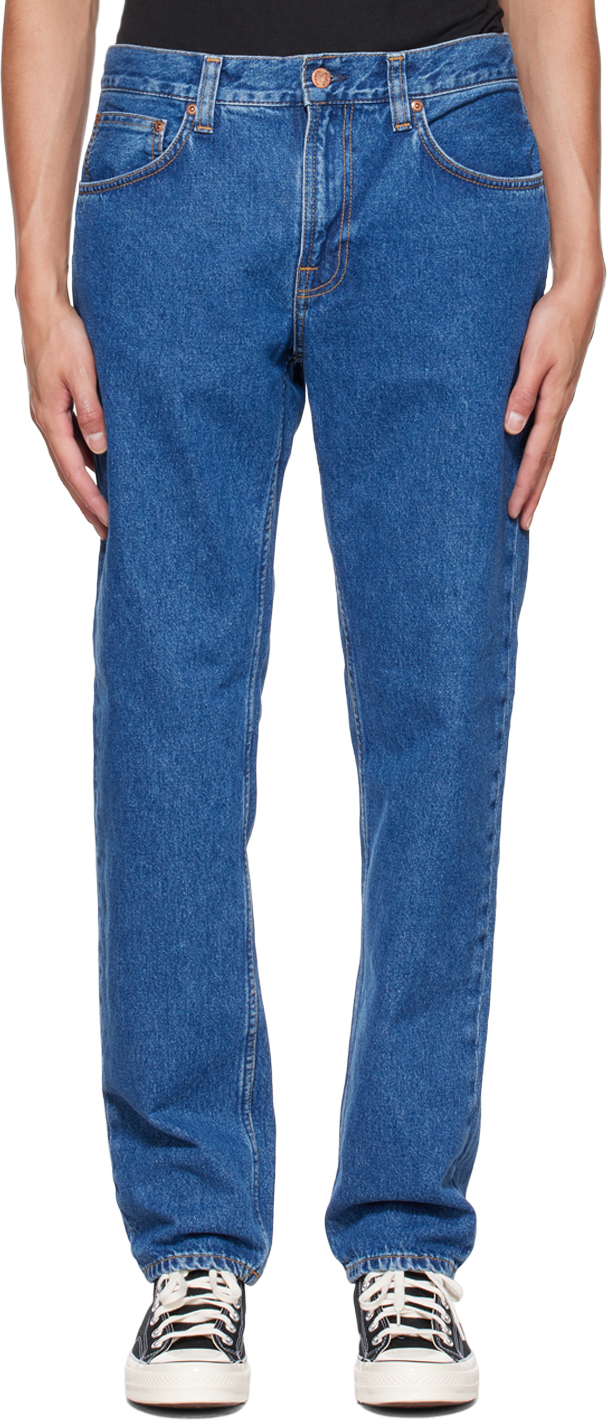 Nudie Jeans Blue Gritty Jackson Jeans In 90s Stone