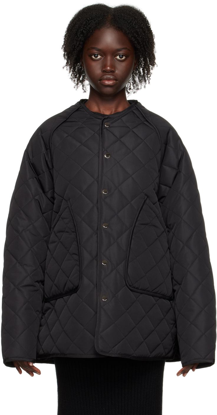 Trunk Project Black Quilted Jacket SSENSE UK