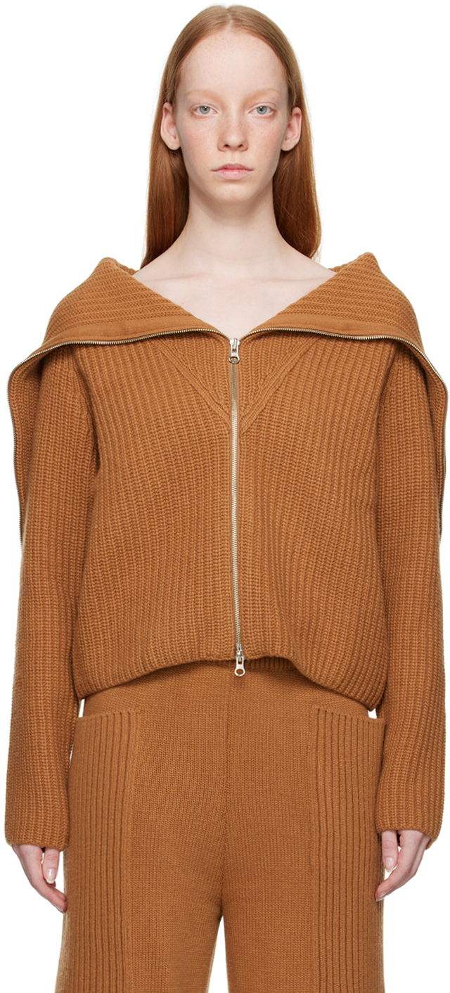 Tan Cape Collar Sweater