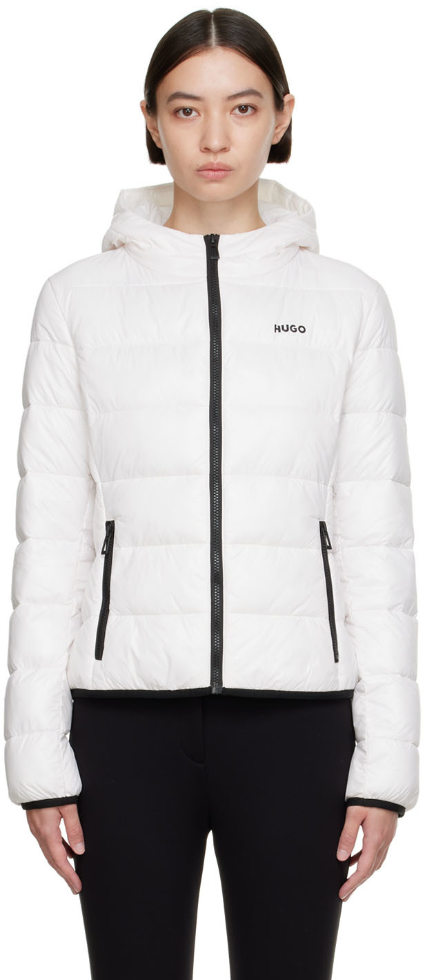 Hugo White Nylon Jacket