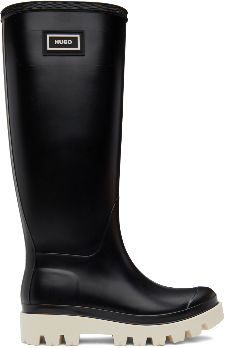 Hugo Black Athena Tall Boots