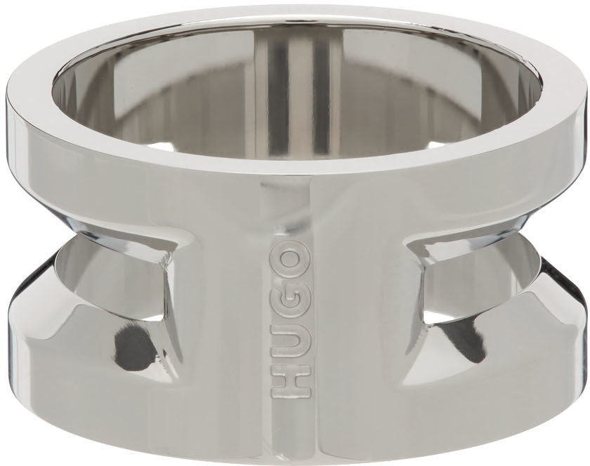 Hugo Silver Stainless Steel Ring