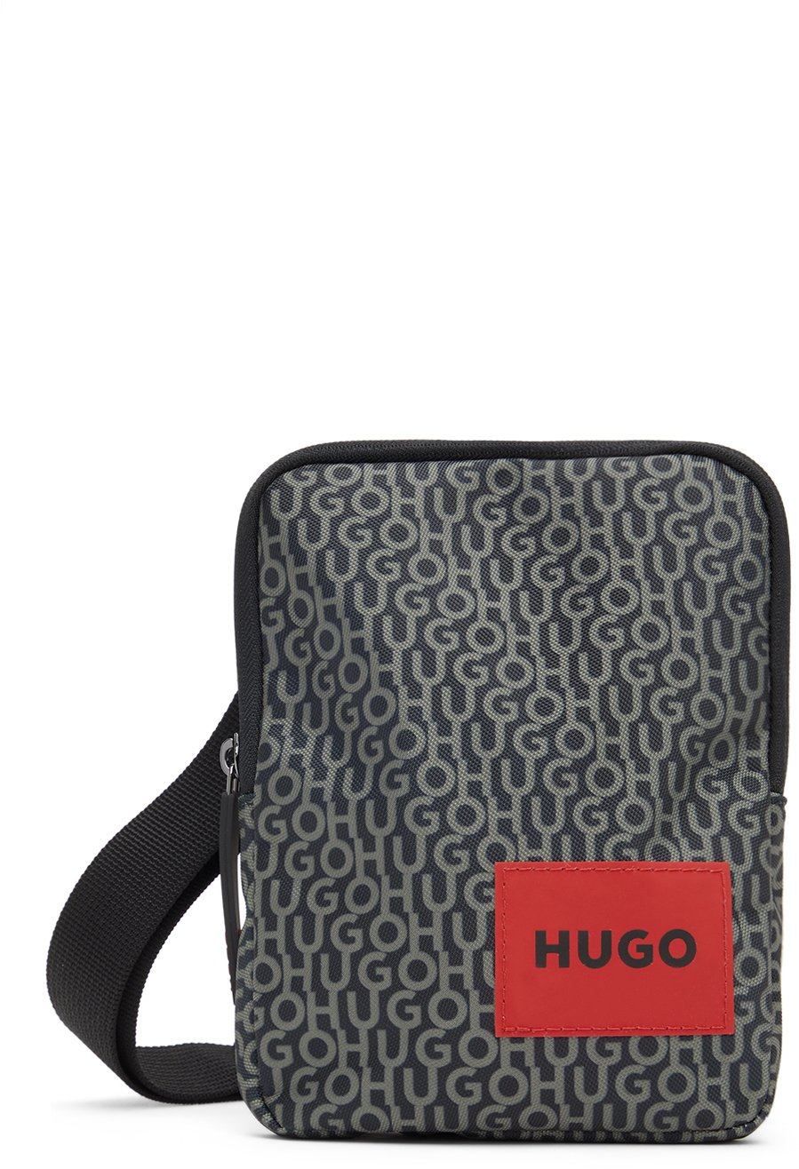 Hugo Black Logo Messenger Bag