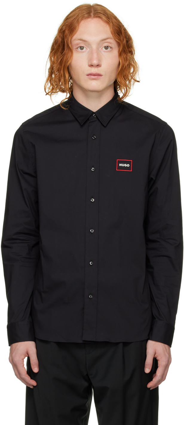 Hugo: Black Emero Shirt | SSENSE UK