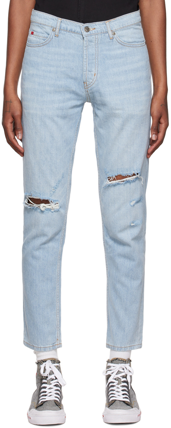 SSENSE Men Clothing Jeans Tapered Jeans Blue 634 Tapered-Fit Jeans 