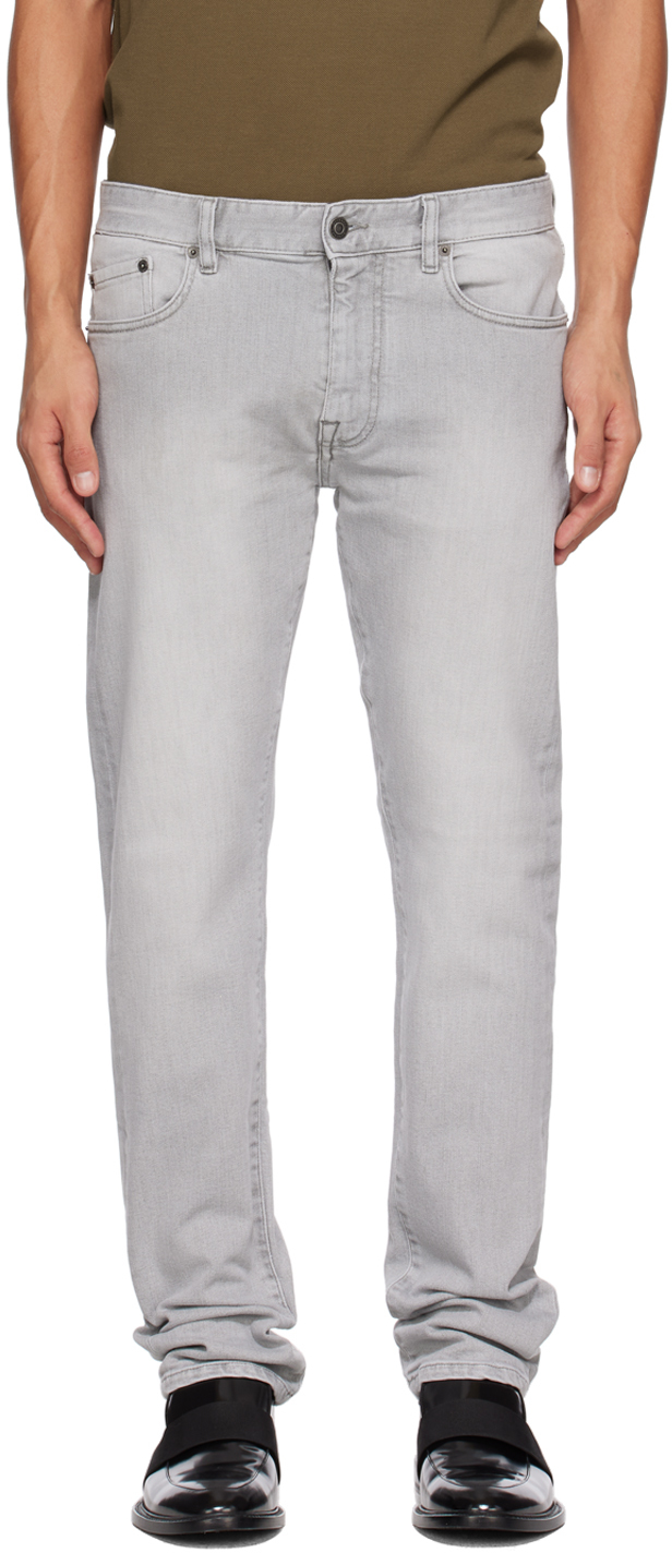 Shop Belstaff Gray Longton Jeans In Ice Cap Grey