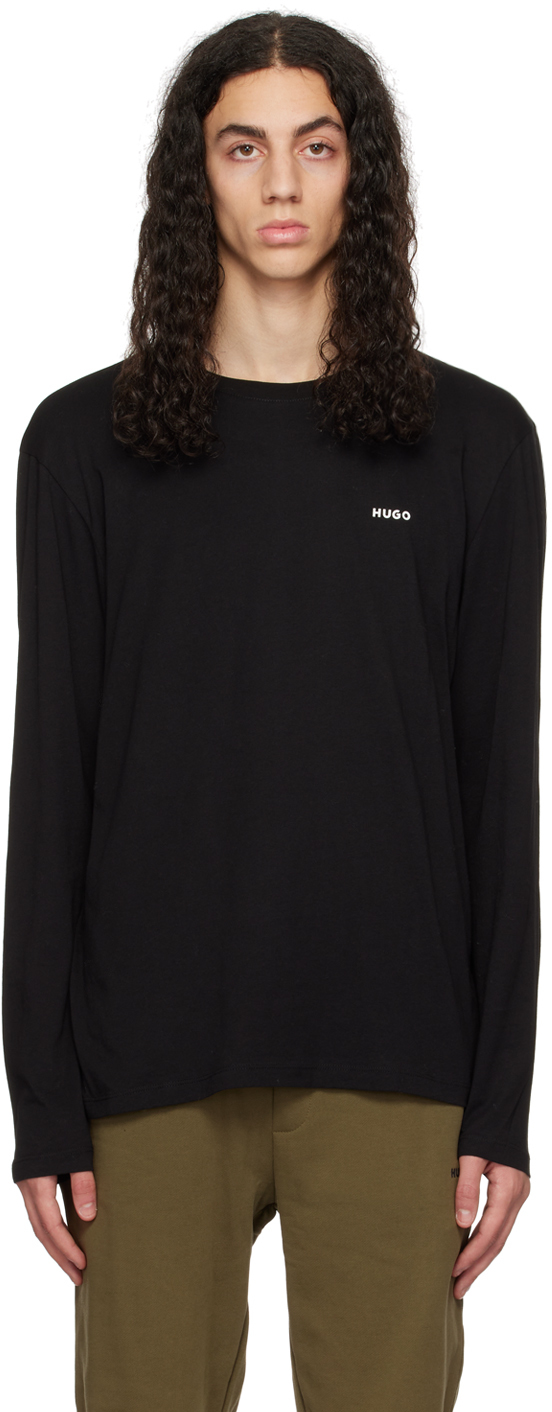 Ssense Uomo Abbigliamento Top e t-shirt Top Black Bonded Long Sleeve T-Shirt 