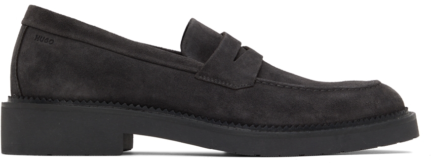 Hugo Gray Suede Loafers