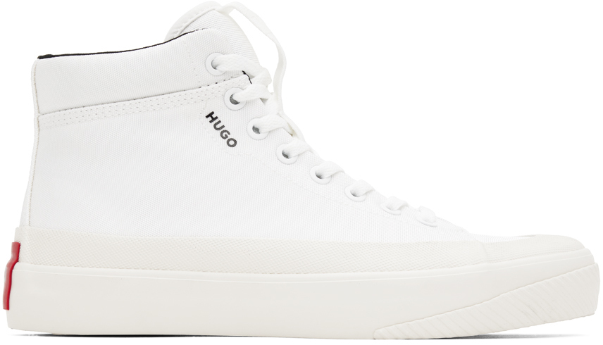Hugo White Dyer High-Top Sneakers