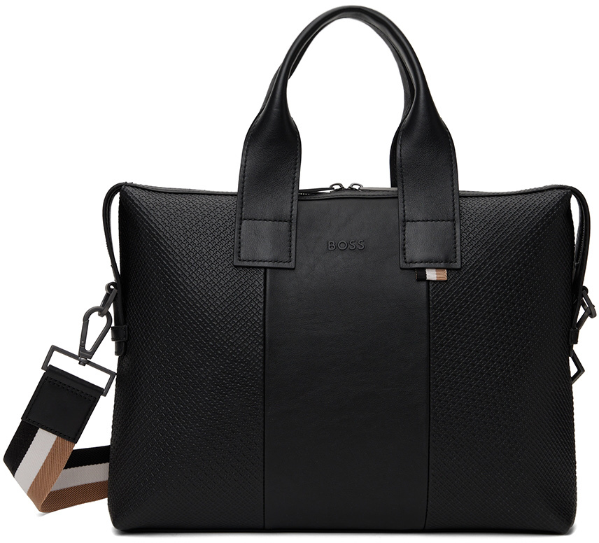 hugo boss leather bag man