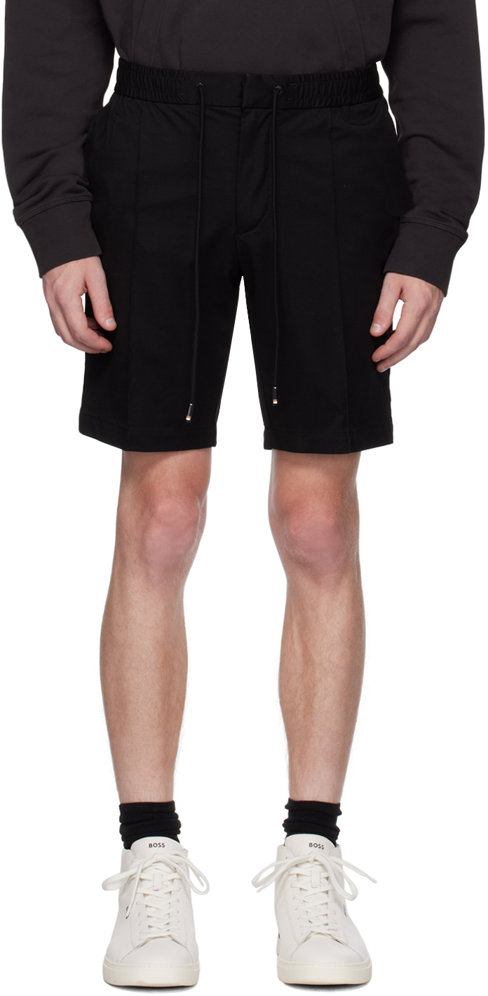 Hugo Boss Black Slim-fit Shorts In 001 - Black