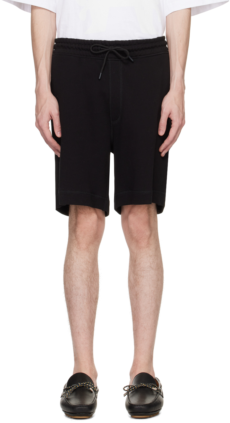 BOSS: Black Sewalk Shorts | SSENSE