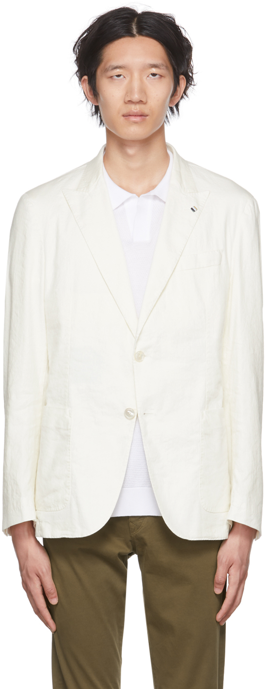 Off-White Linen Blazer SSENSE Men Clothing Jackets Blazers 