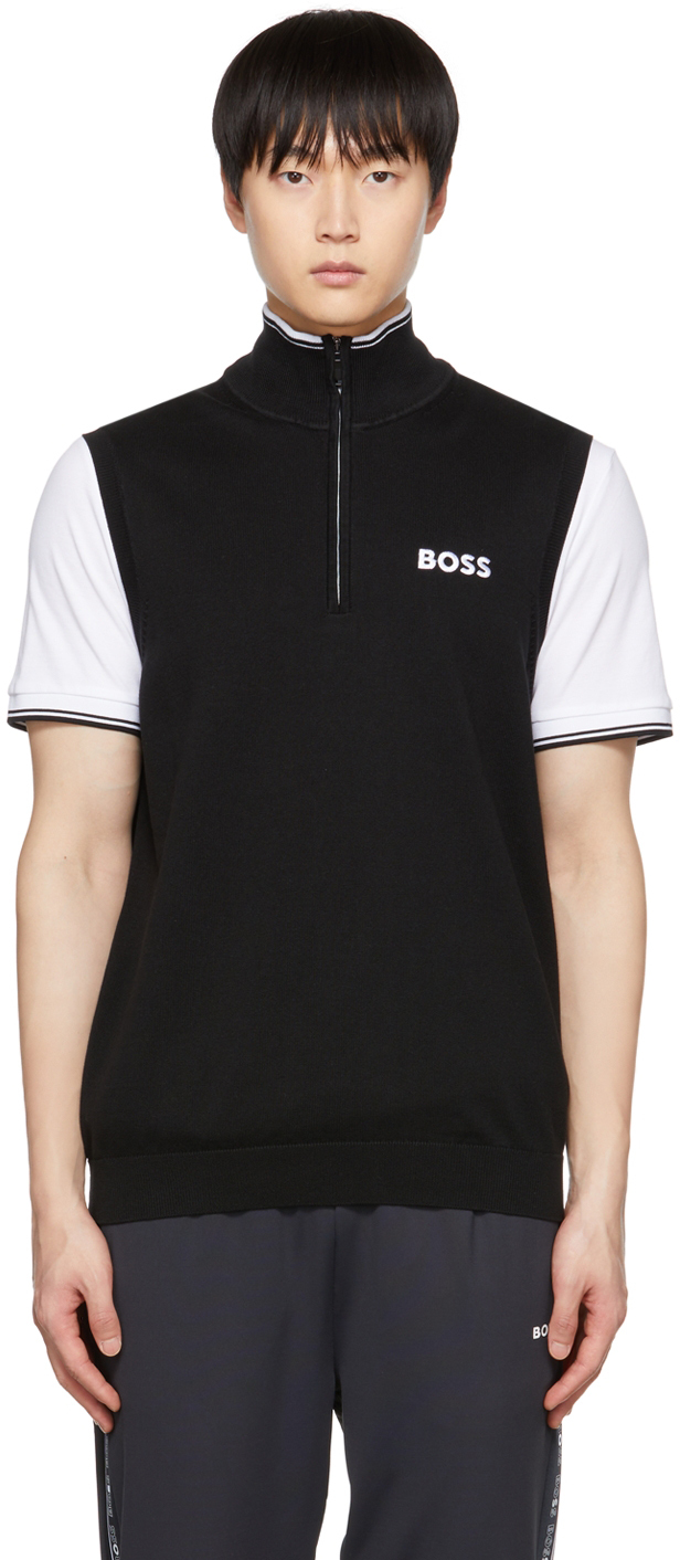 Boss Black Half-Zip Vest