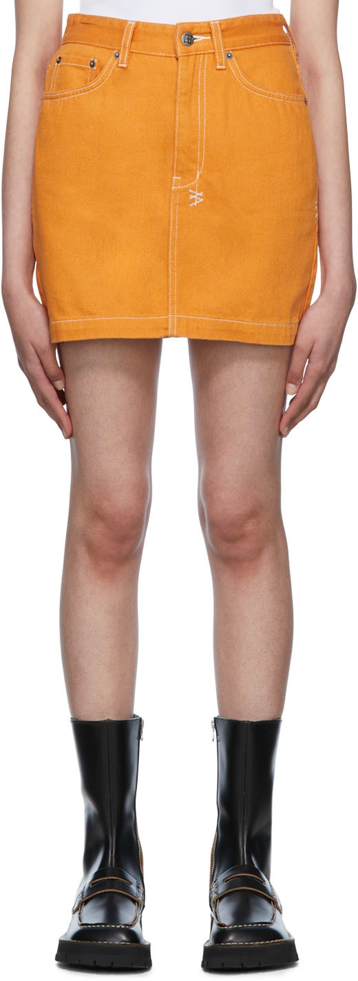 Ksubi Orange Super X Miniskirt