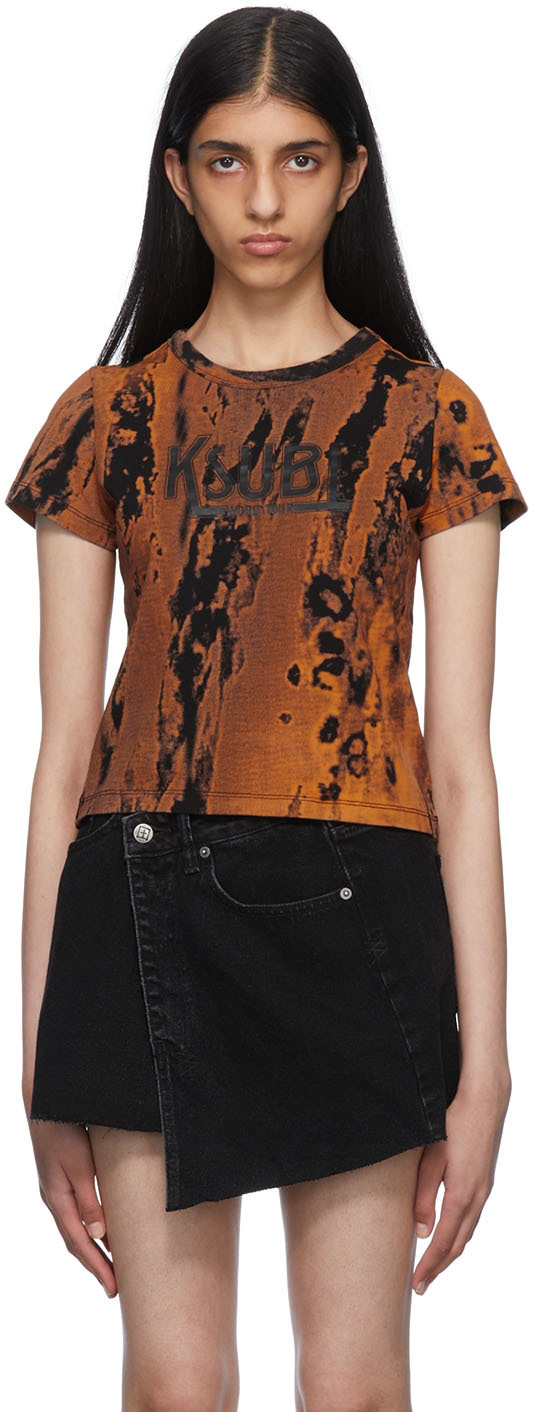 Ksubi: Orange Encore T-Shirt | SSENSE
