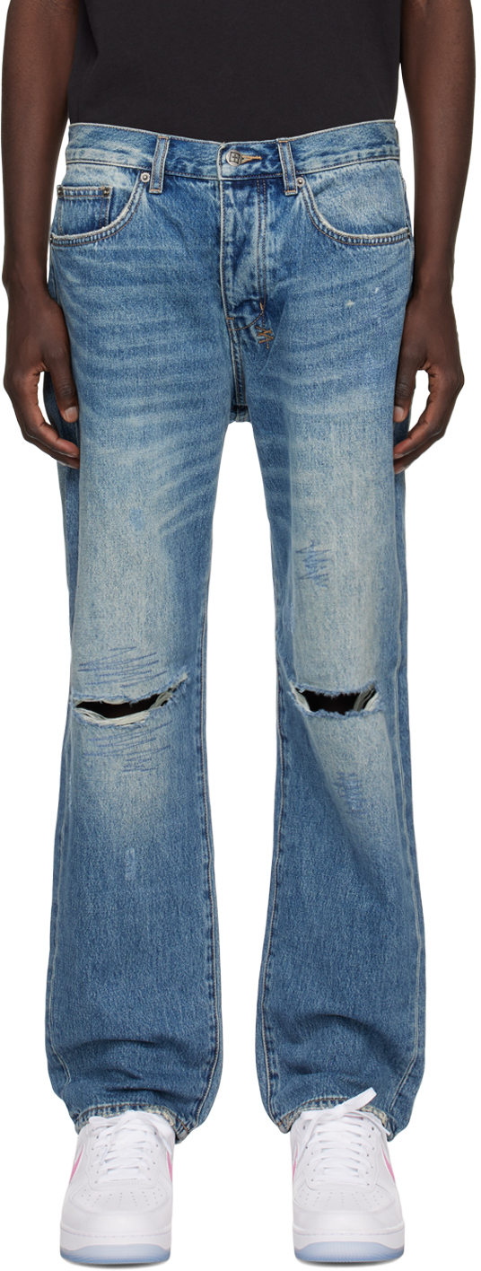 Ksubi Blue Anti K Jeans In Denim
