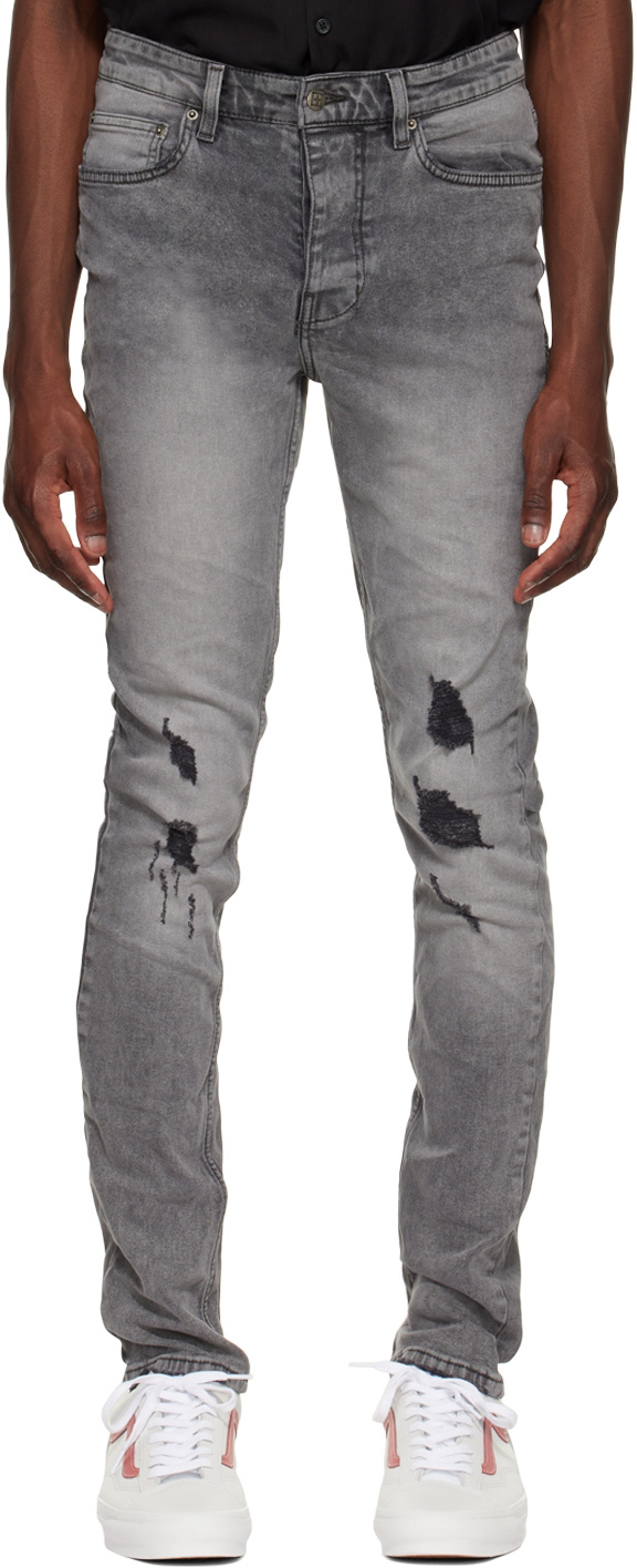 Ksubi Gray Chitch Prodigy Trashed Jeans