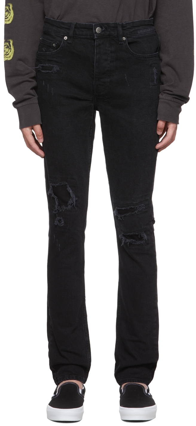 Black Chitch Boneyard Jeans by Ksubi on Sale