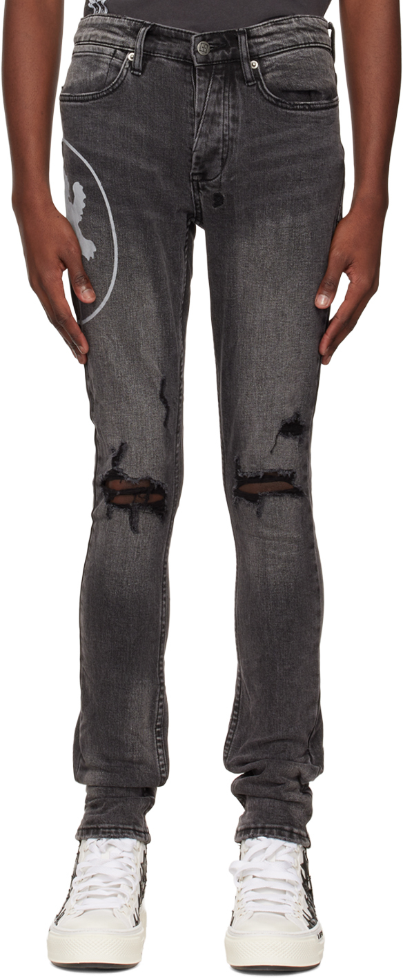 Black Van Winkle Lion Jeans