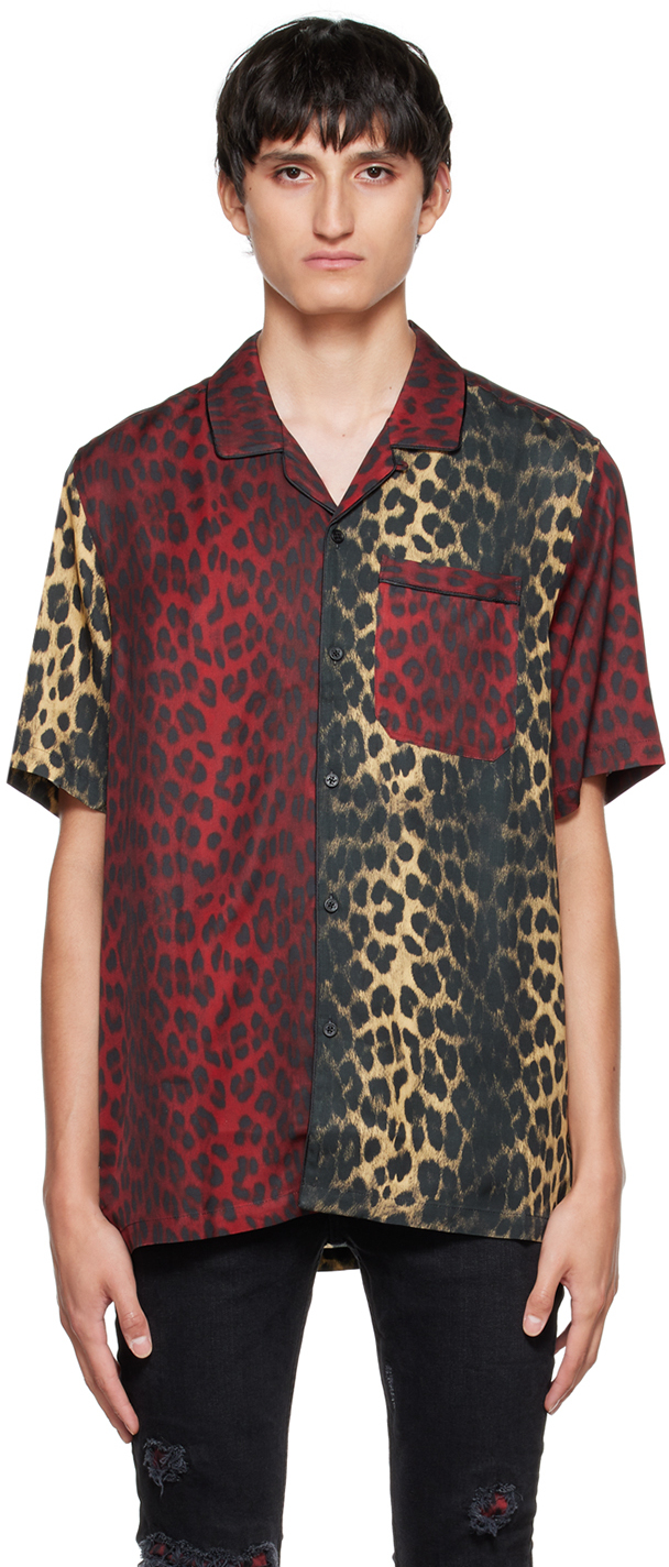 Ksubi Red & Tan Big Cat Shirt