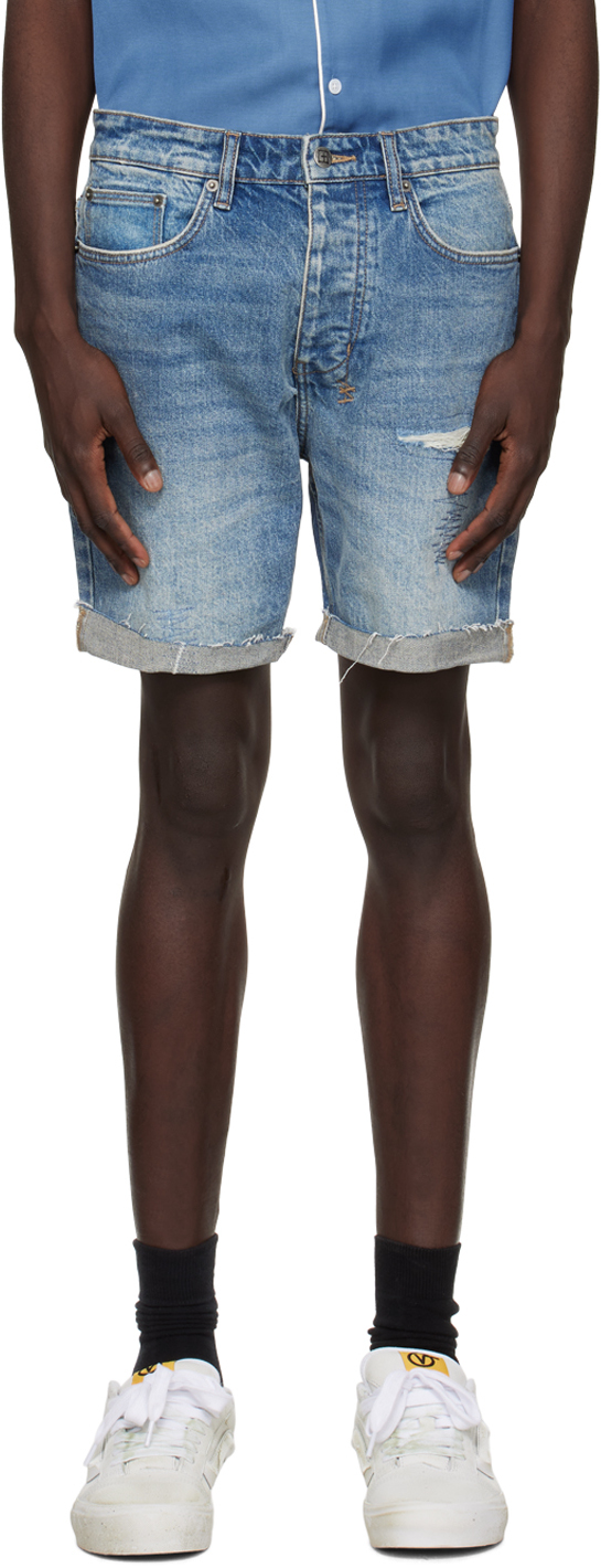 Ksubi Blue Chopper Shorts