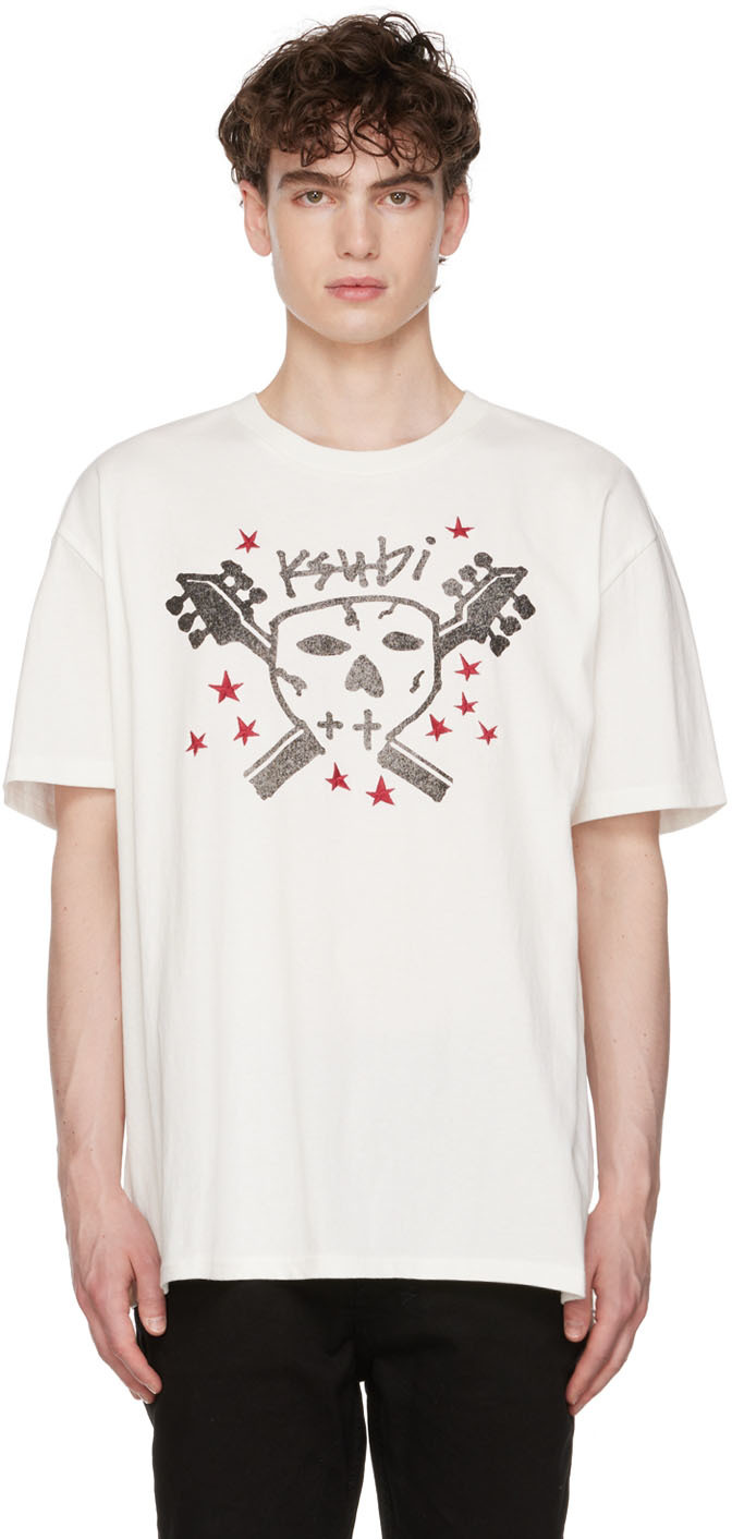 Ksubi White Skull Seeing Lines T-Shirt
