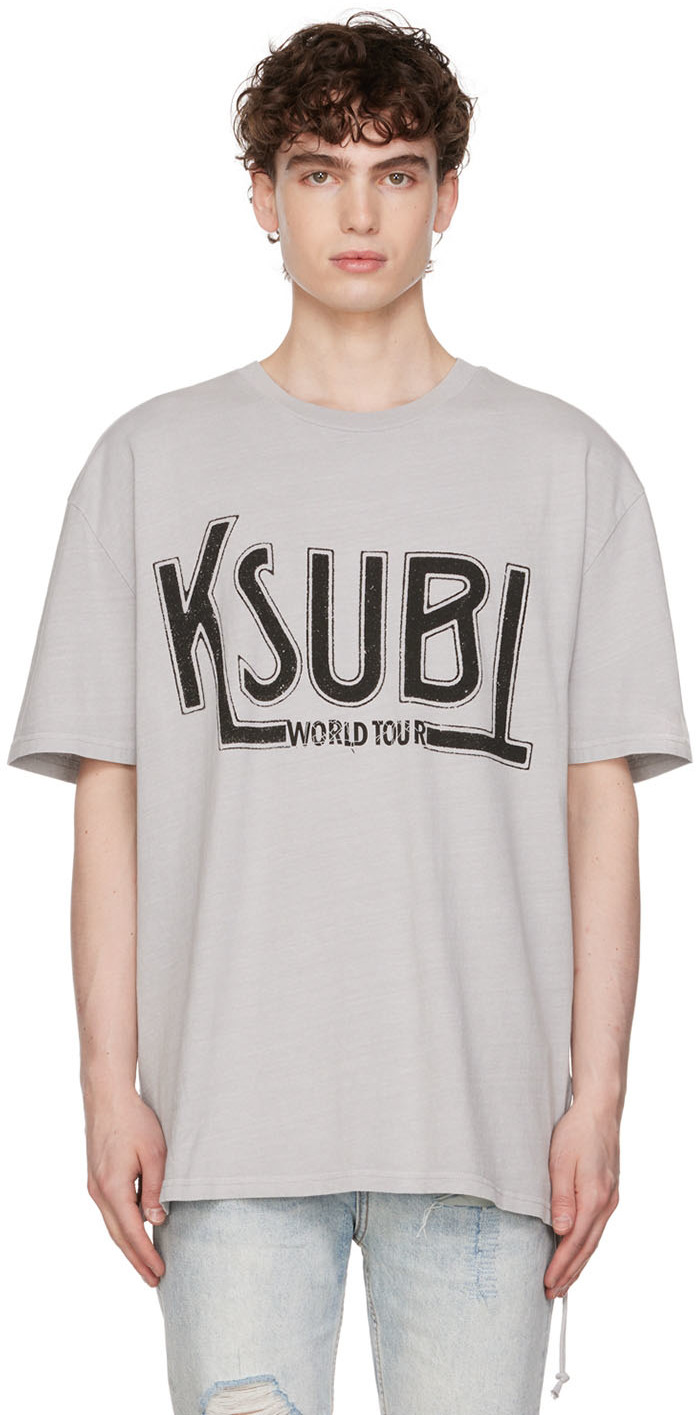 Ksubi Gray Ticket Biggie Moon T-Shirt