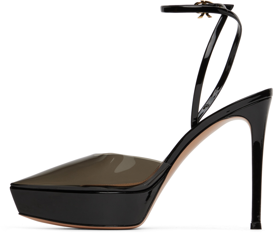 Gianvito Rossi Beige Betty Heeled Sandals In Fume'+black