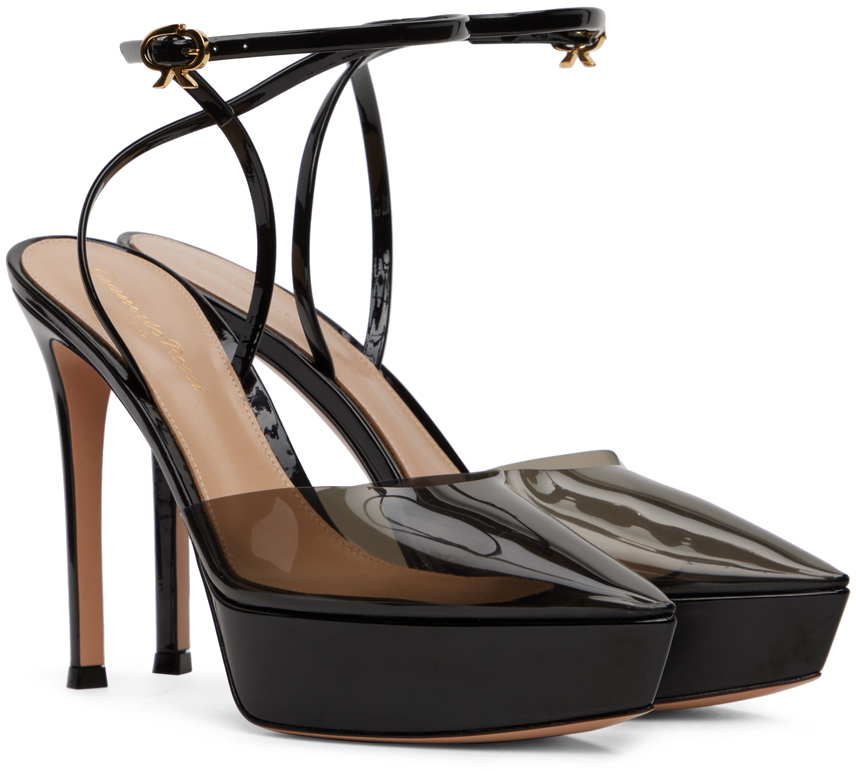 Gianvito Rossi Beige Betty Heeled Sandals In Fume'+black