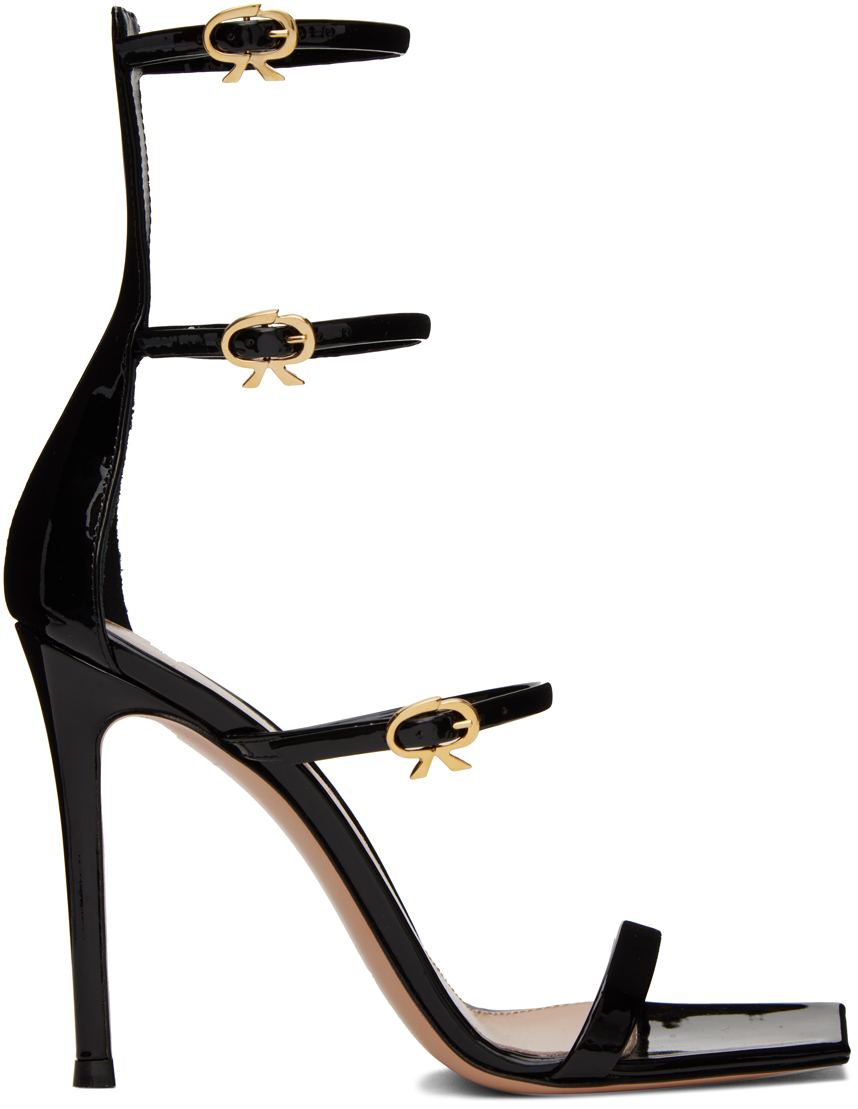Femme Chaussures Chaussures plates Mules Chaussons de ville imitation fourrure à logo Boo Gianvito Rossi en coloris Noir 