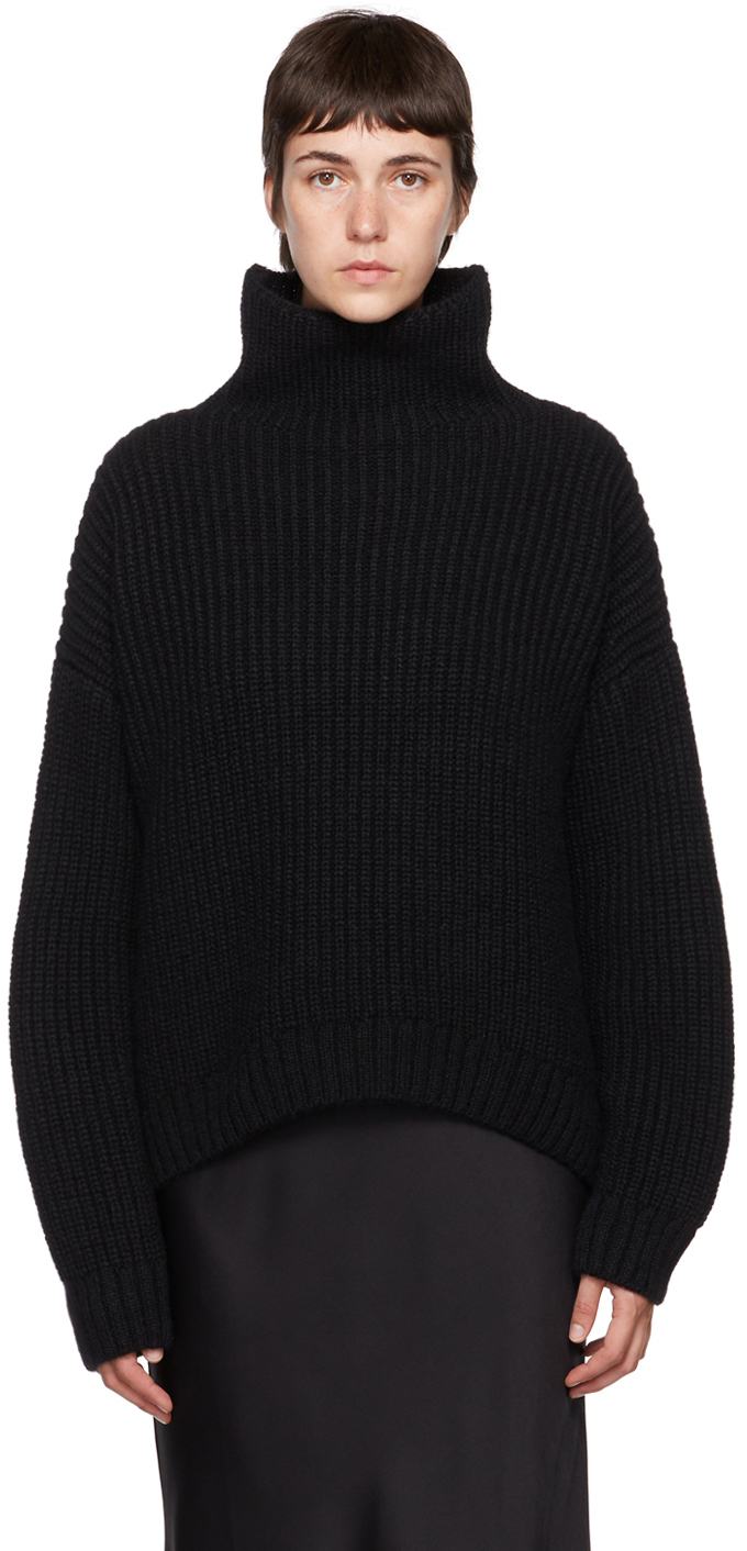 ANINE BING: Black Sydney Sweater | SSENSE