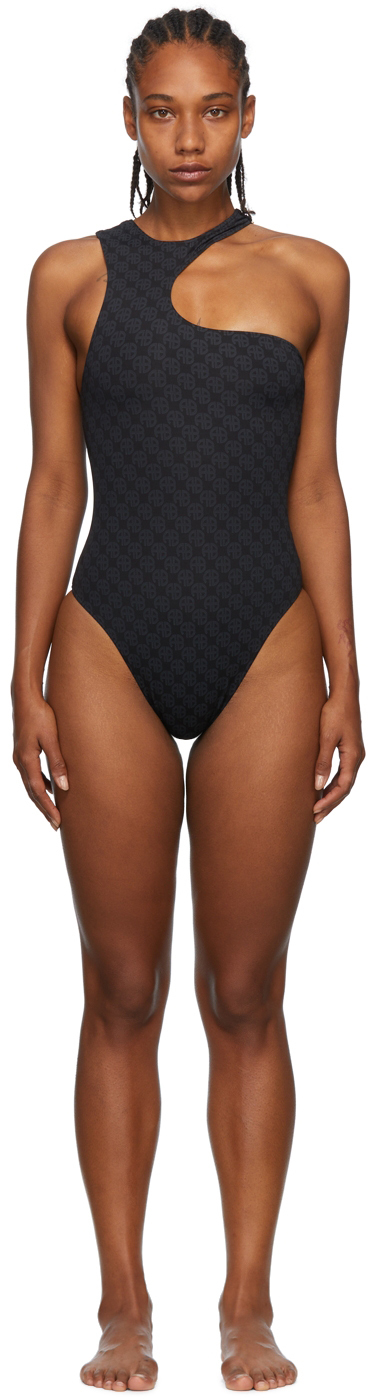 ANINE BING BLACK LESLY ONE-PIECE SWIMSUIT