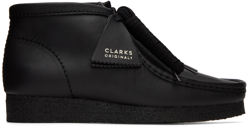 Clarks Originals Black Wallabee Desert Boots