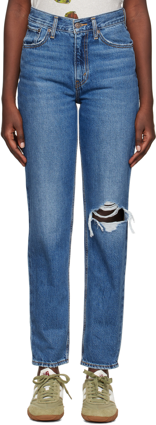 Blue 80's Mom Jeans by Levi's on Sale