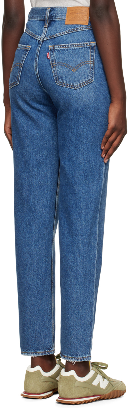 Levi's '80s Ripped High Waist Mom Jeans In Z2028 Medium Indigo